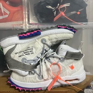 White off white Air Force 1 mid